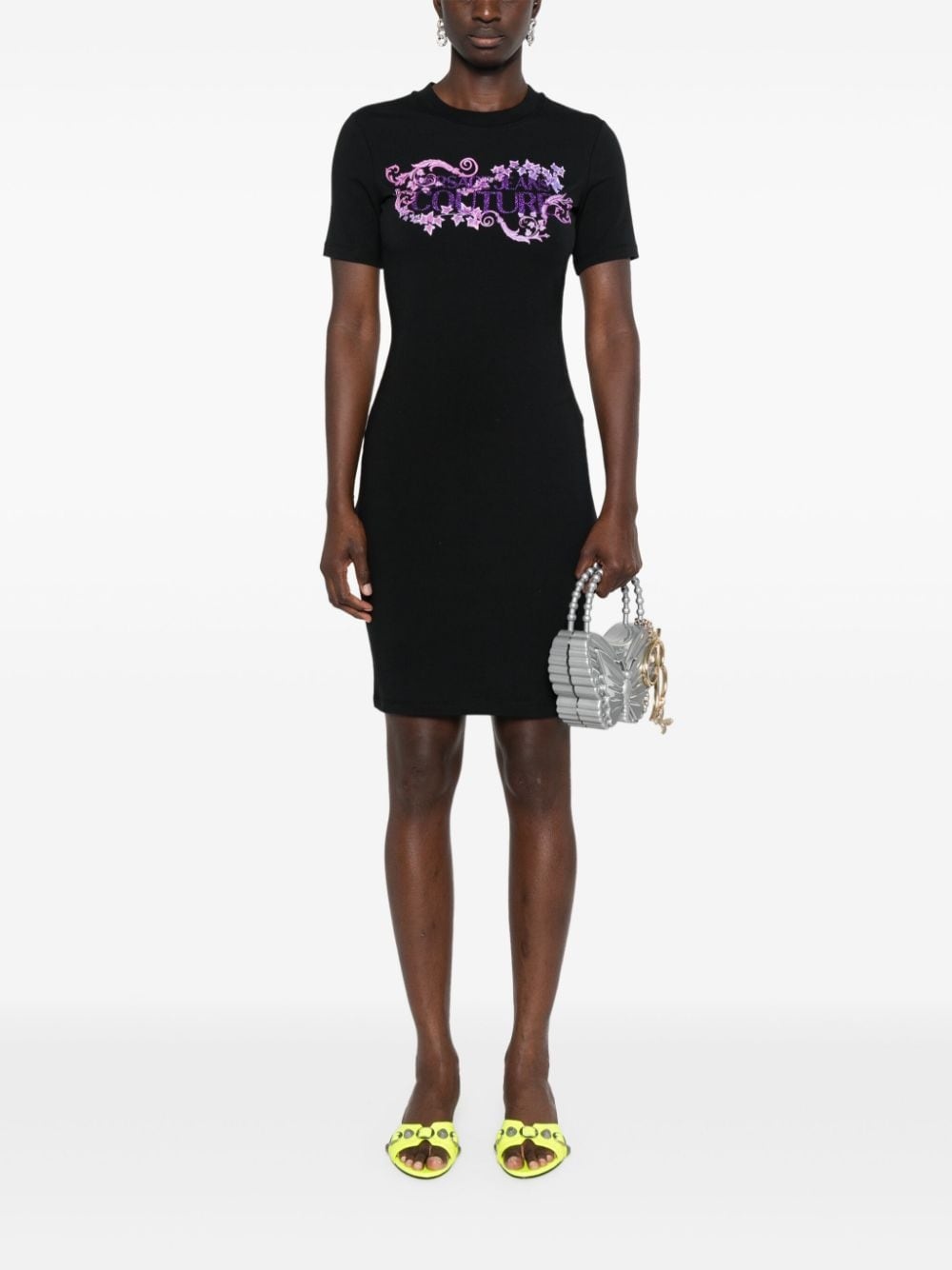 logo-print T-shirt dress - 2