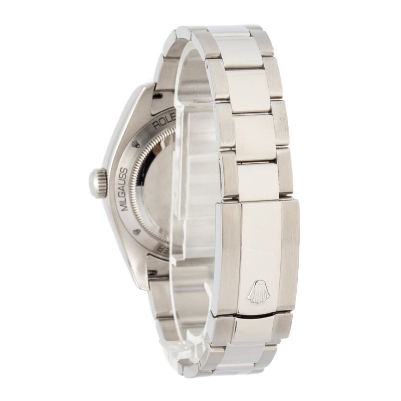 Pre-owned Rolex Milgauss 116400 White Dial - 3