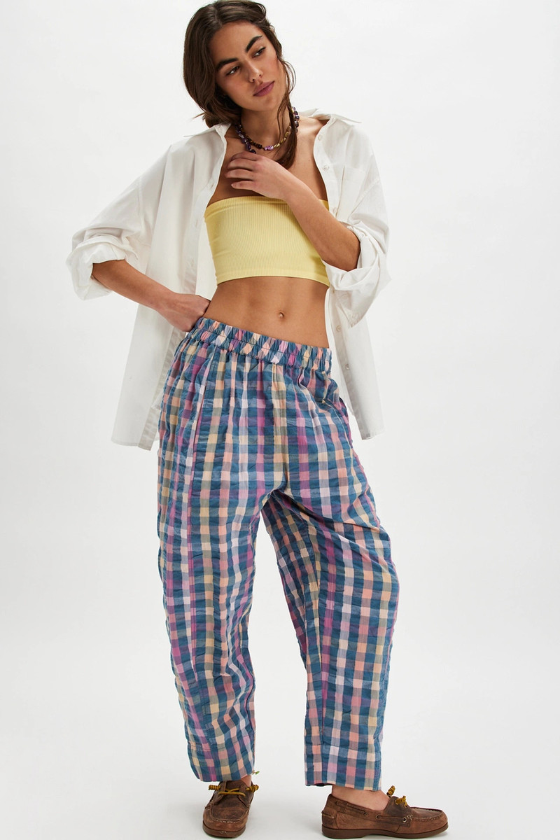 Preppy Gingham Pants 1