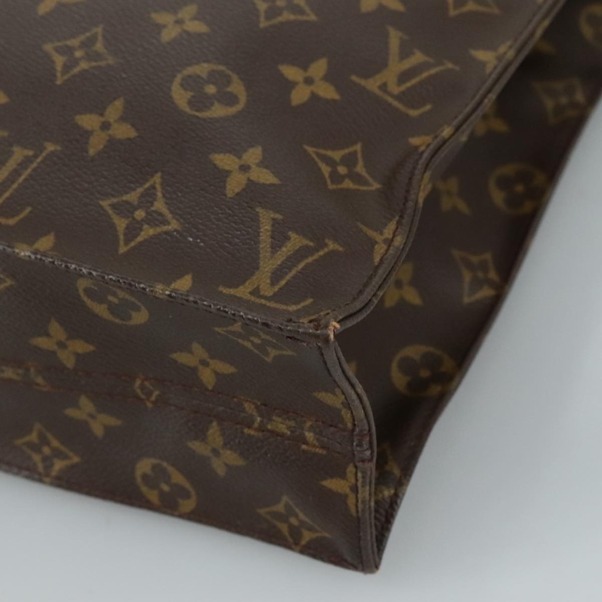 LOUIS VUITTON Monogram Sac Plat Hand Bag M51140 - 9