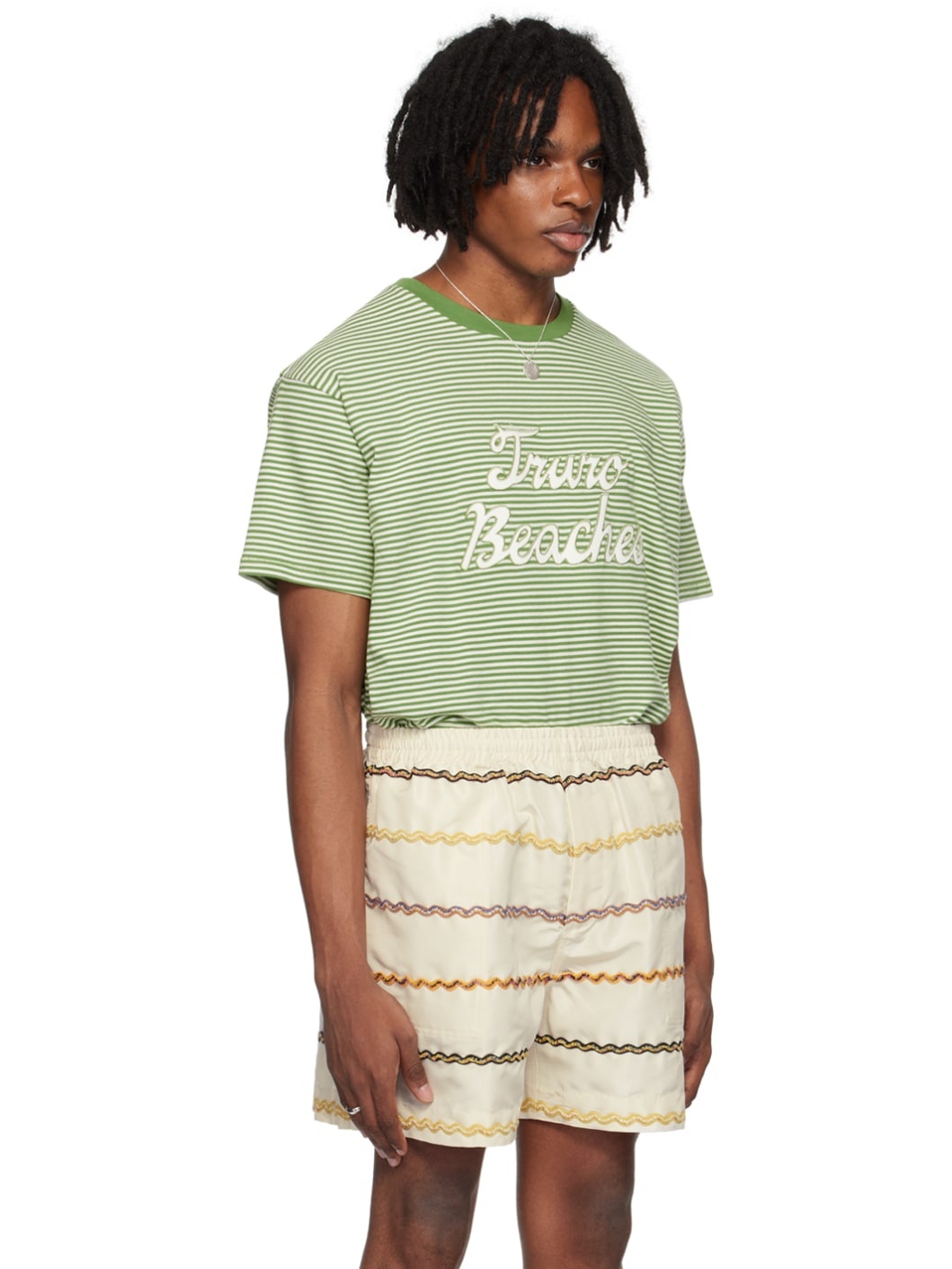 Green & White 'Truro' T-Shirt - 2