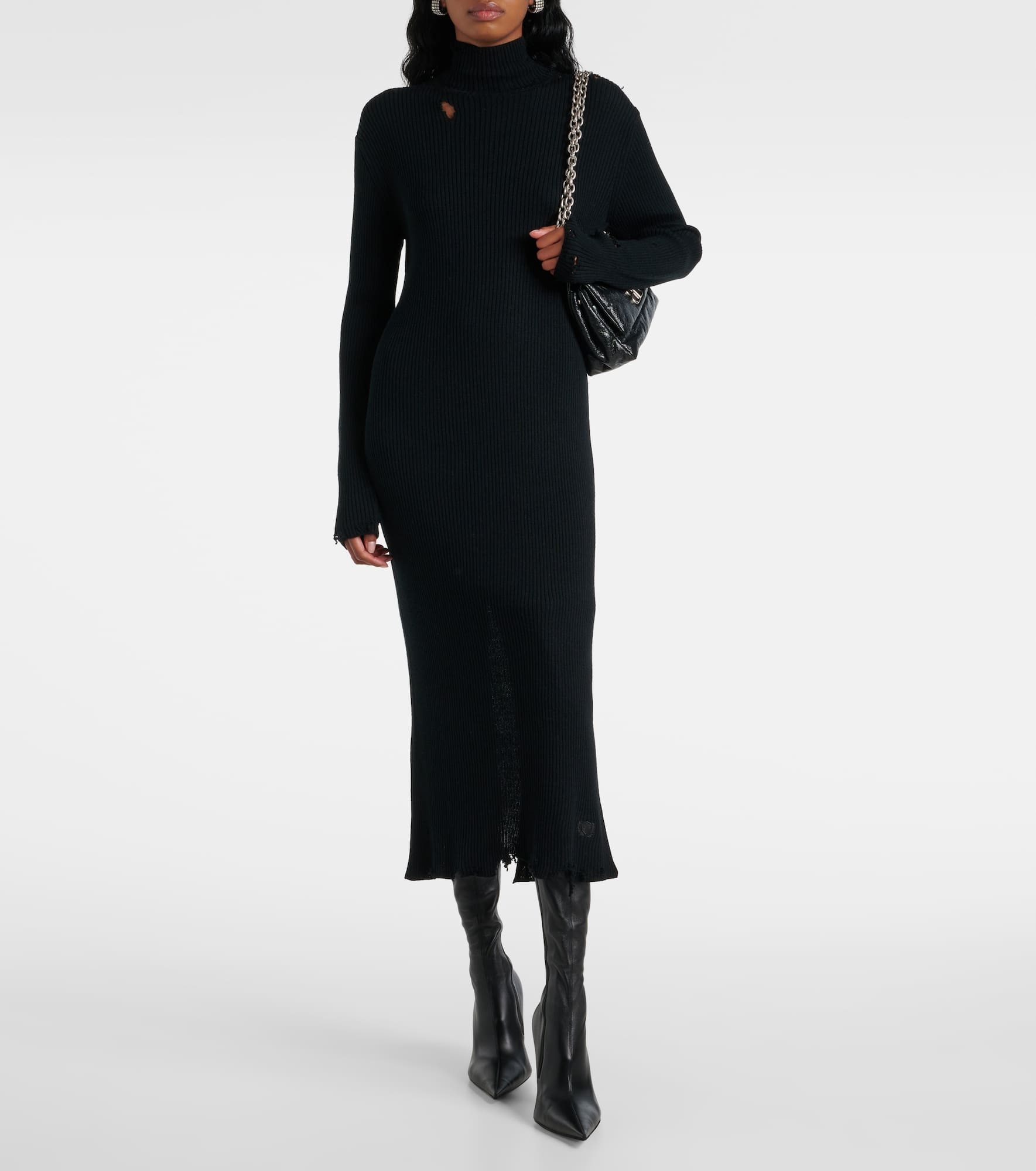 Wool-blend midi dress - 2