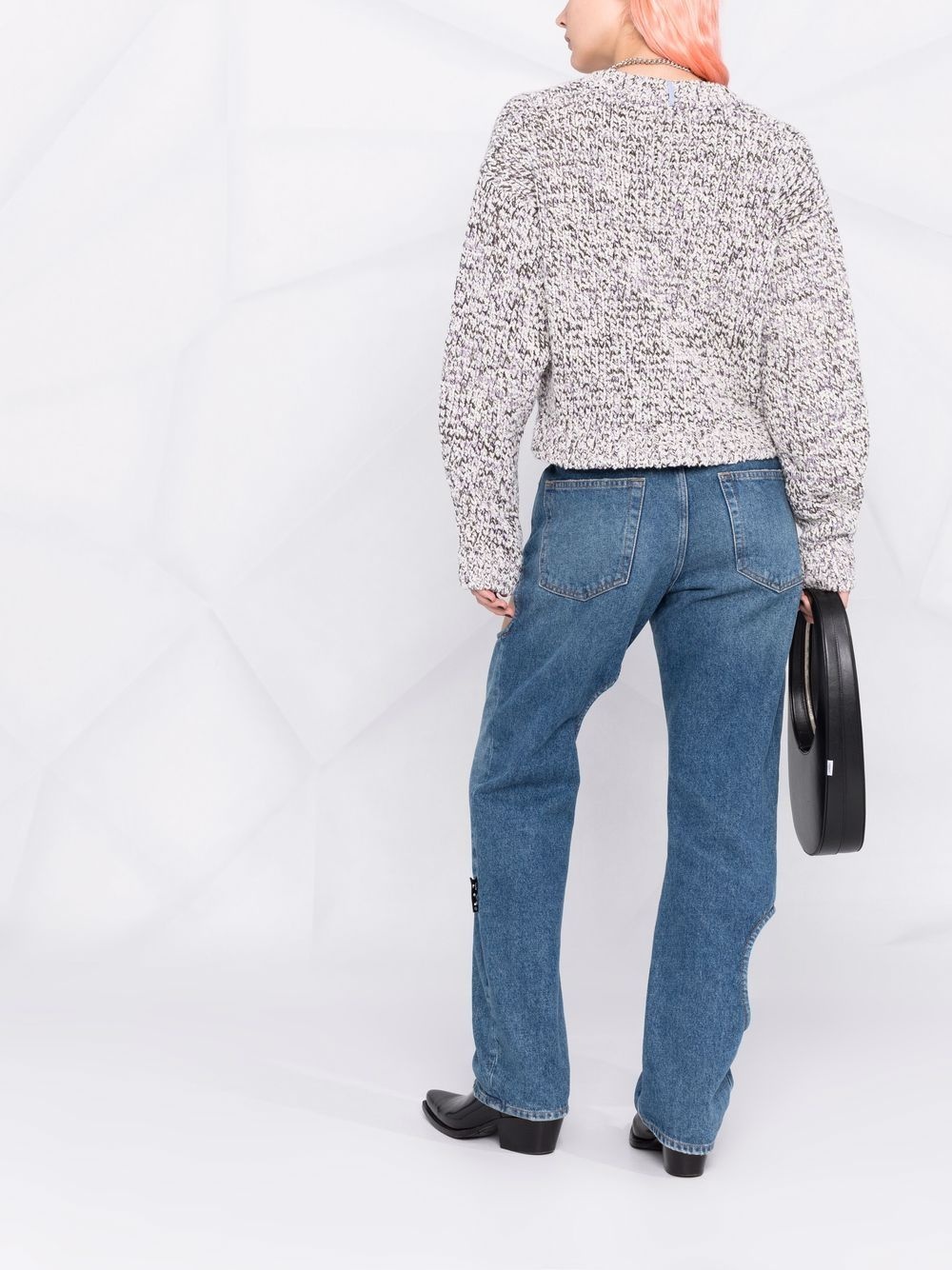 chunky knit V-neck cardigan - 4