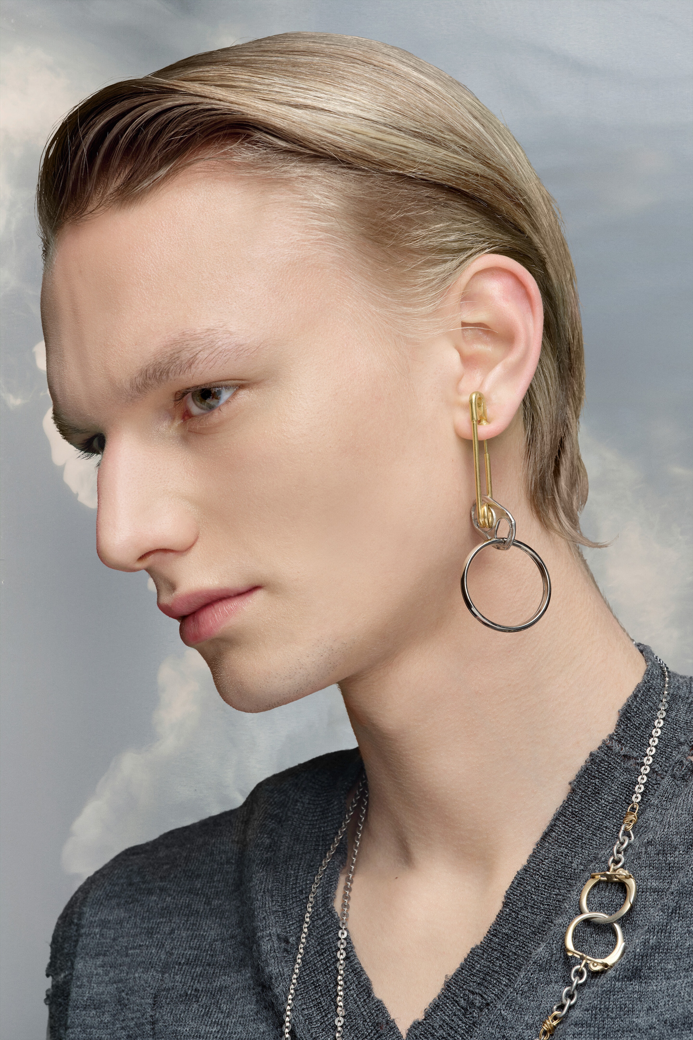 Safety pin earring - 3