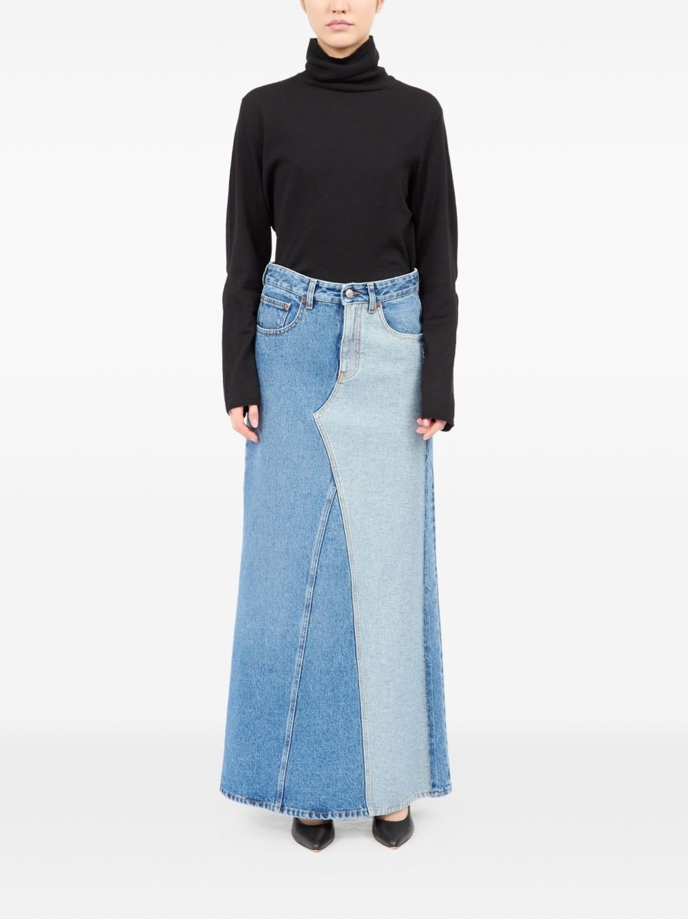 cotton denim skirt - 2