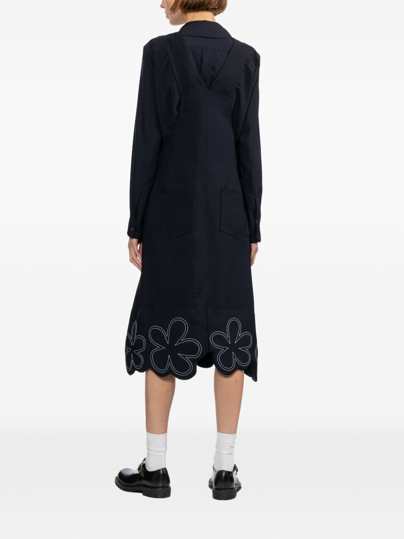 floral-embroidered midi dress 4