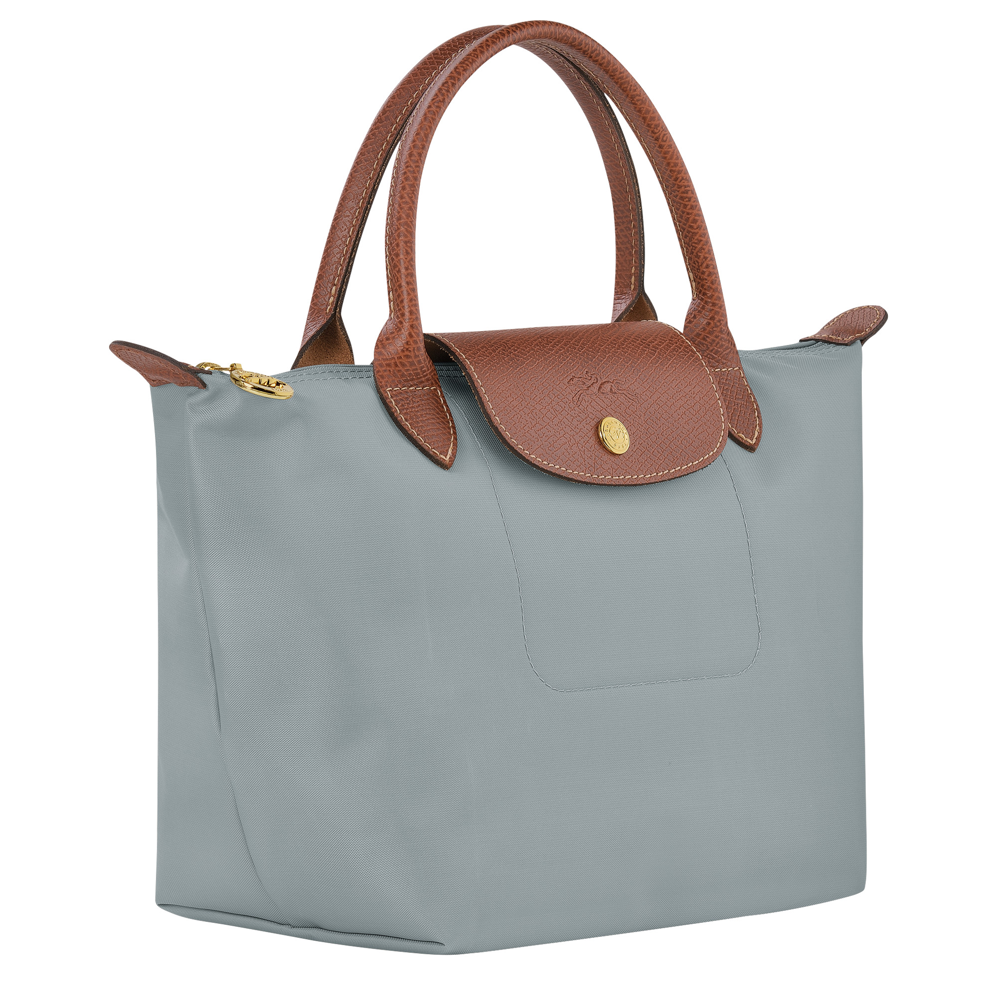 Le Pliage Original S Handbag Steel - Recycled canvas - 3