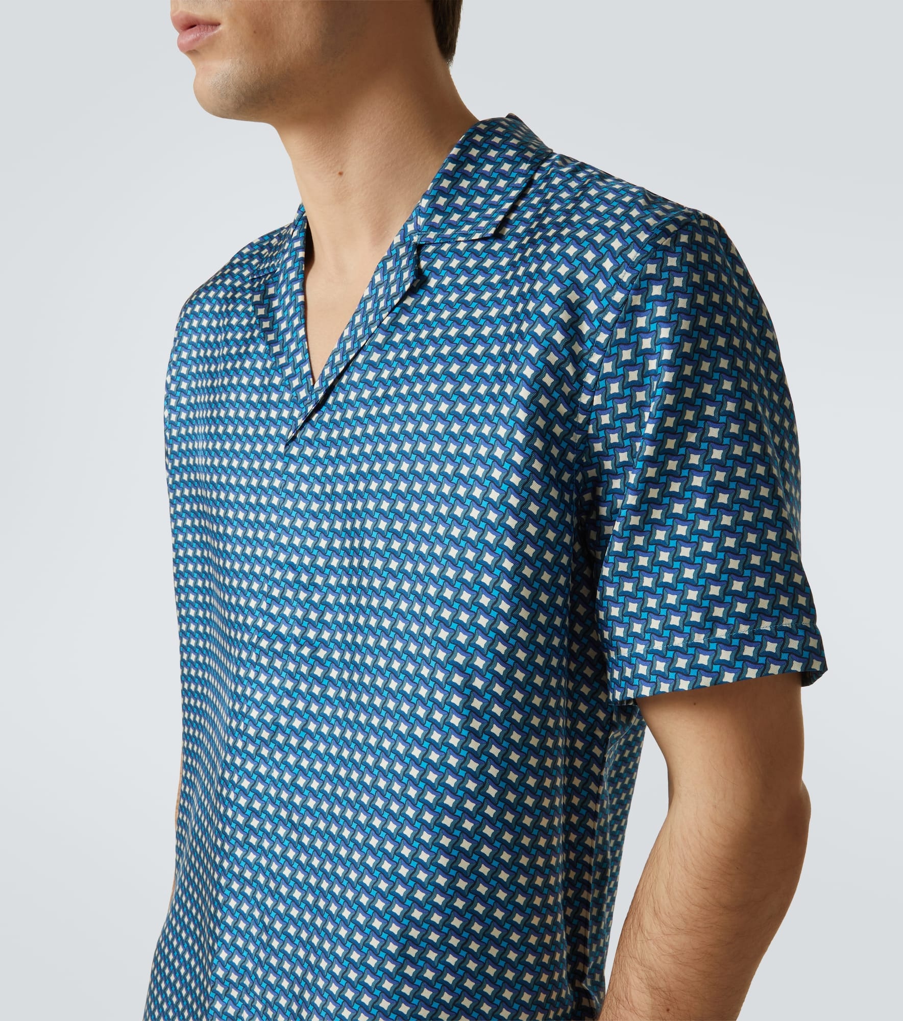 Maitan printed silk shirt - 5