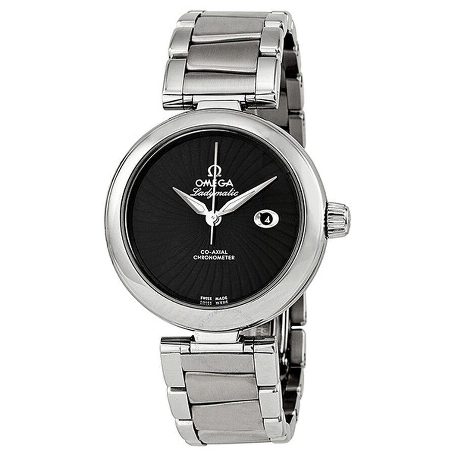 Omega De Ville Ladymatic Automatic Black Dial Stainless Steel Ladies Watch  425.30.34.20.01.001 - 1