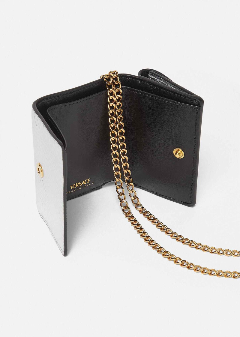 VERSACE La Medusa Trifold Chain Wallet outlook