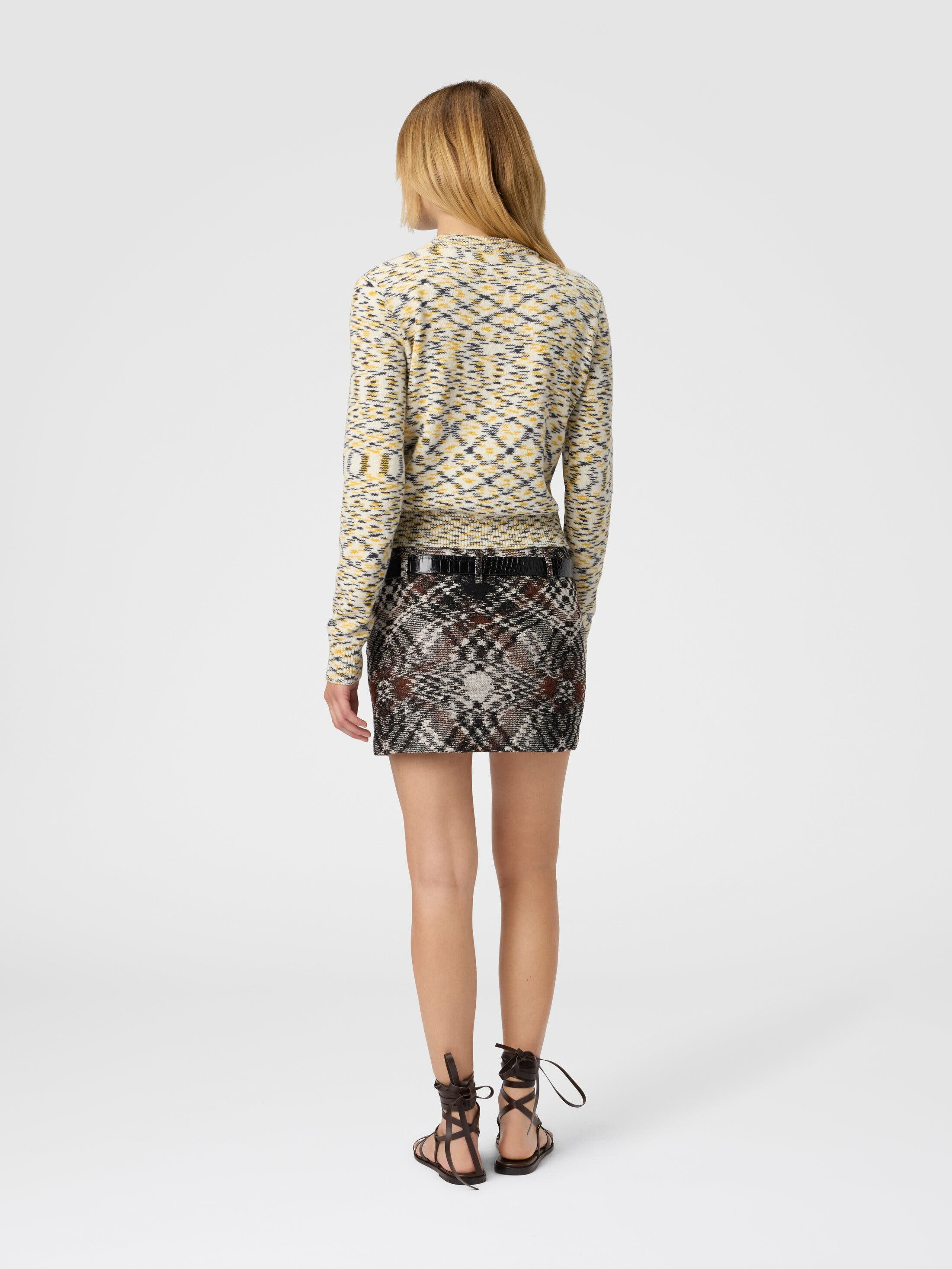 Missoni Crew Neck Sweater With Flame Pattern in Yellow at Nordstrom - 3