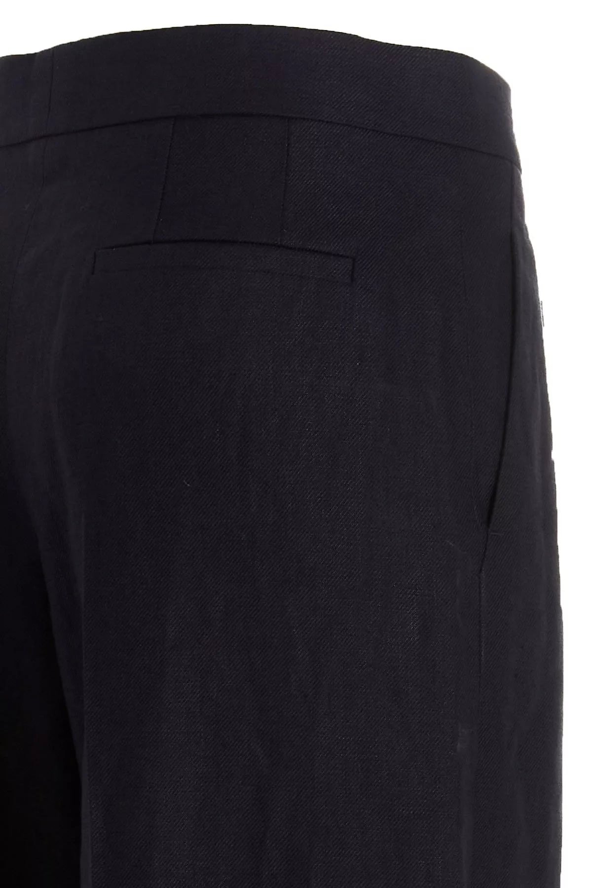 Chloé Women Linen Pants With Front Pleats - 4