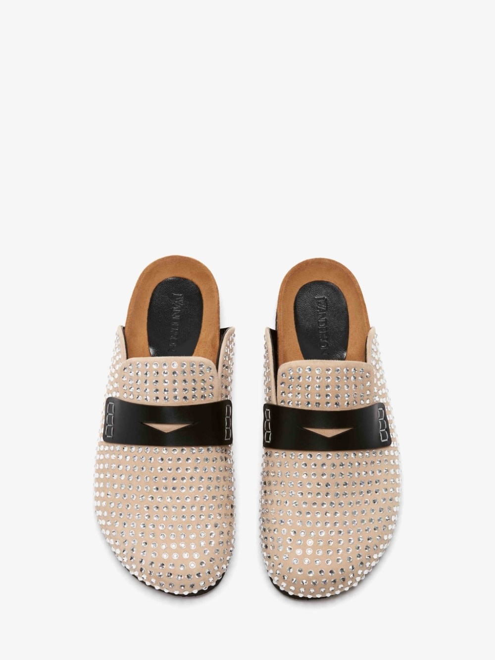CRYSTAL LOAFER MULES - 4