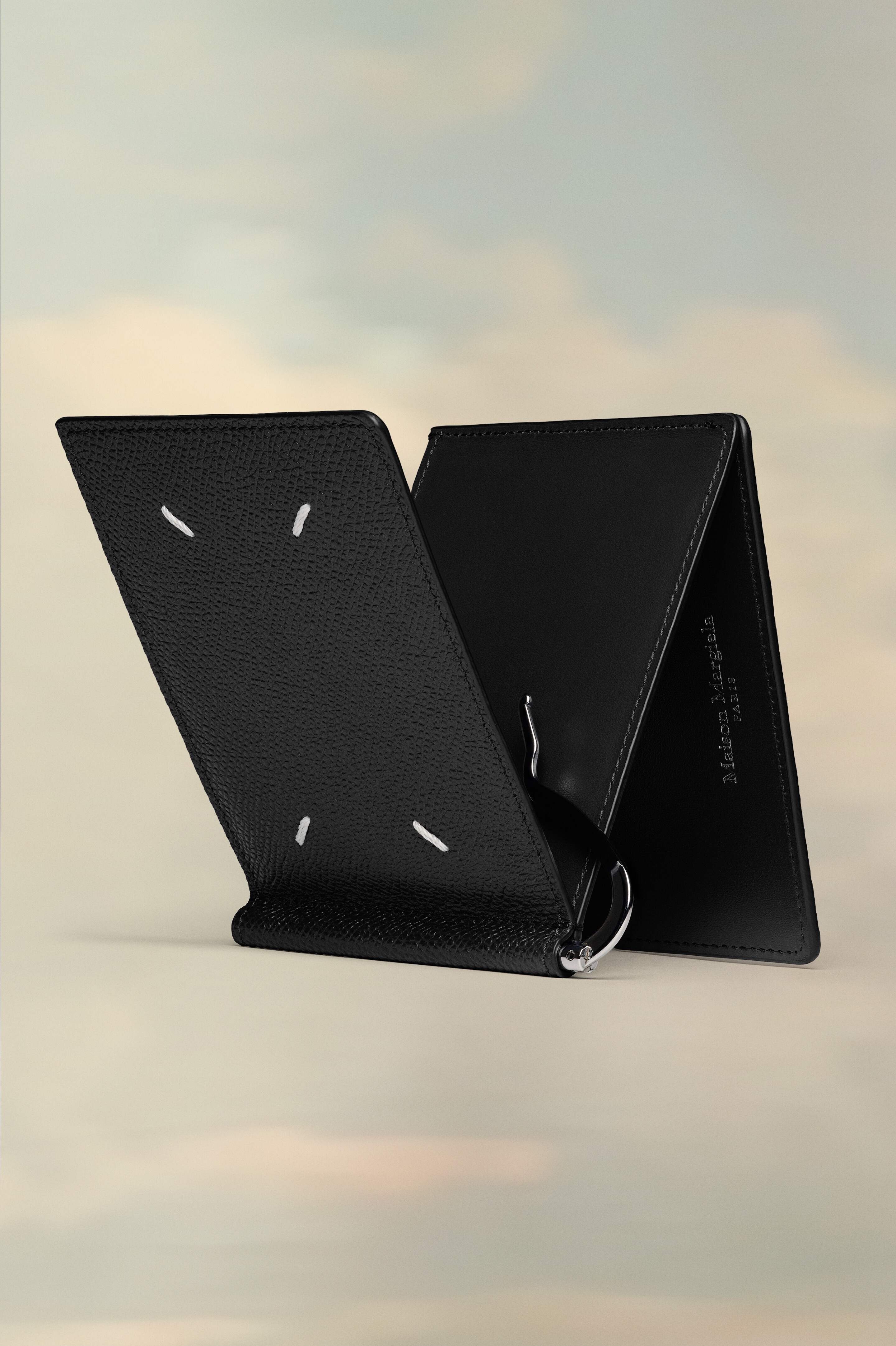 Money clip leather wallet - 3