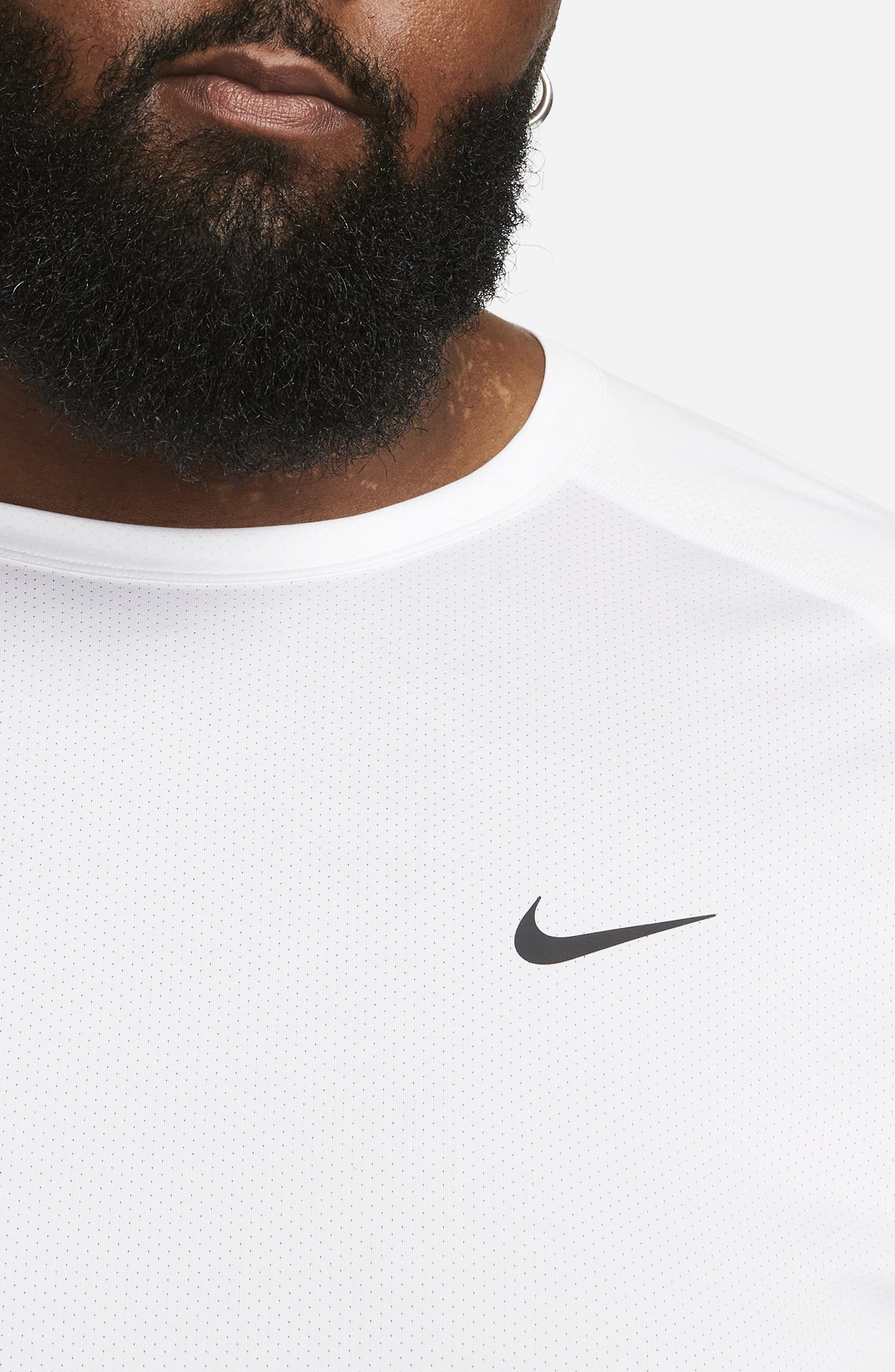 Nike Dri-FIT Ready Training T-Shirt in White/Black at Nordstrom - 6
