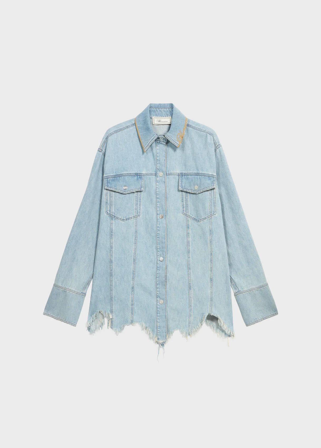 STONEWASHED DENIM SHIRT - 1