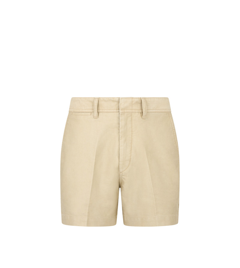 COTTON SATIN TAILORED SHORTS 1