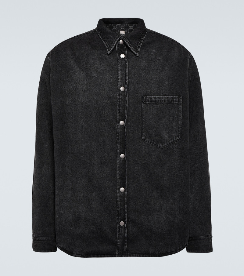 Reversible denim 및 GG 플랜지 셔츠 - 1