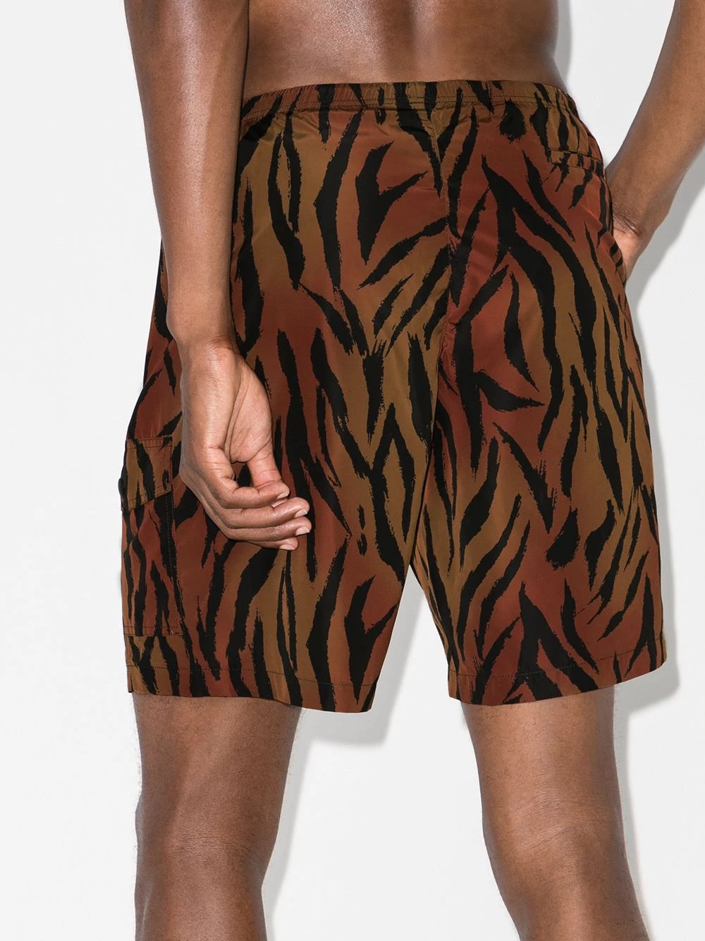 tiger print swim short - 3