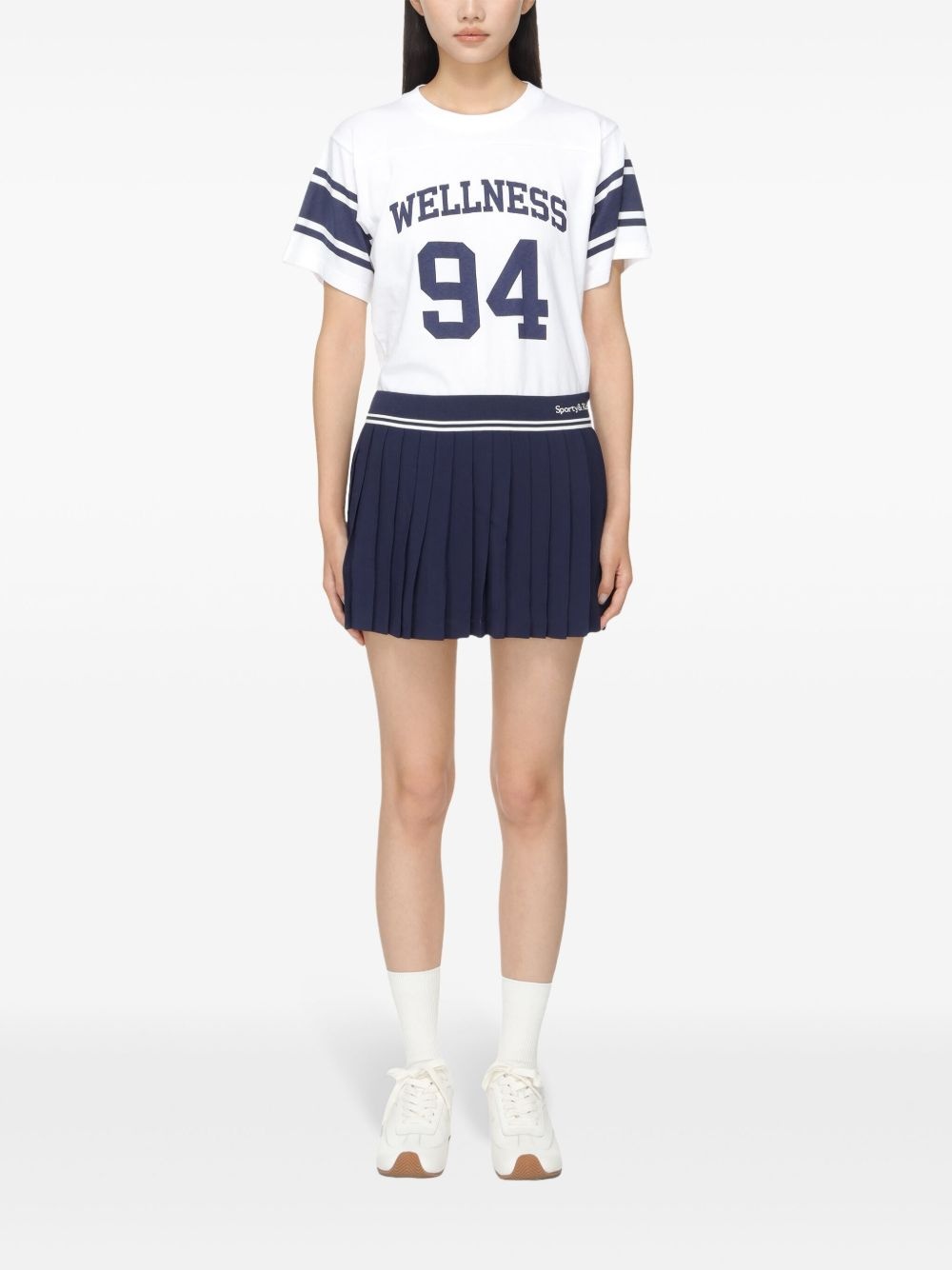 logo pleated skirt - 2