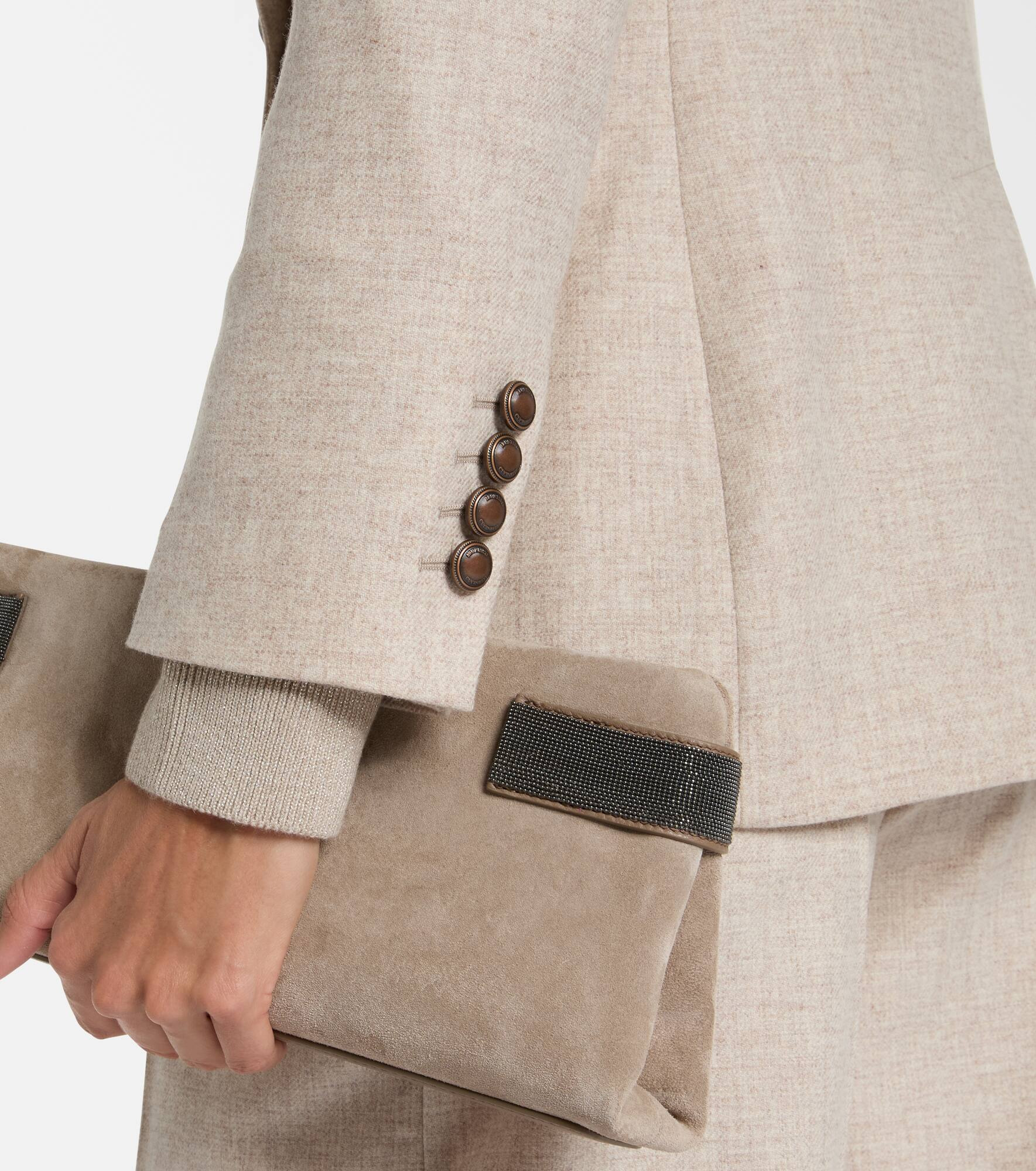 Wool and cashmere blazer - 5
