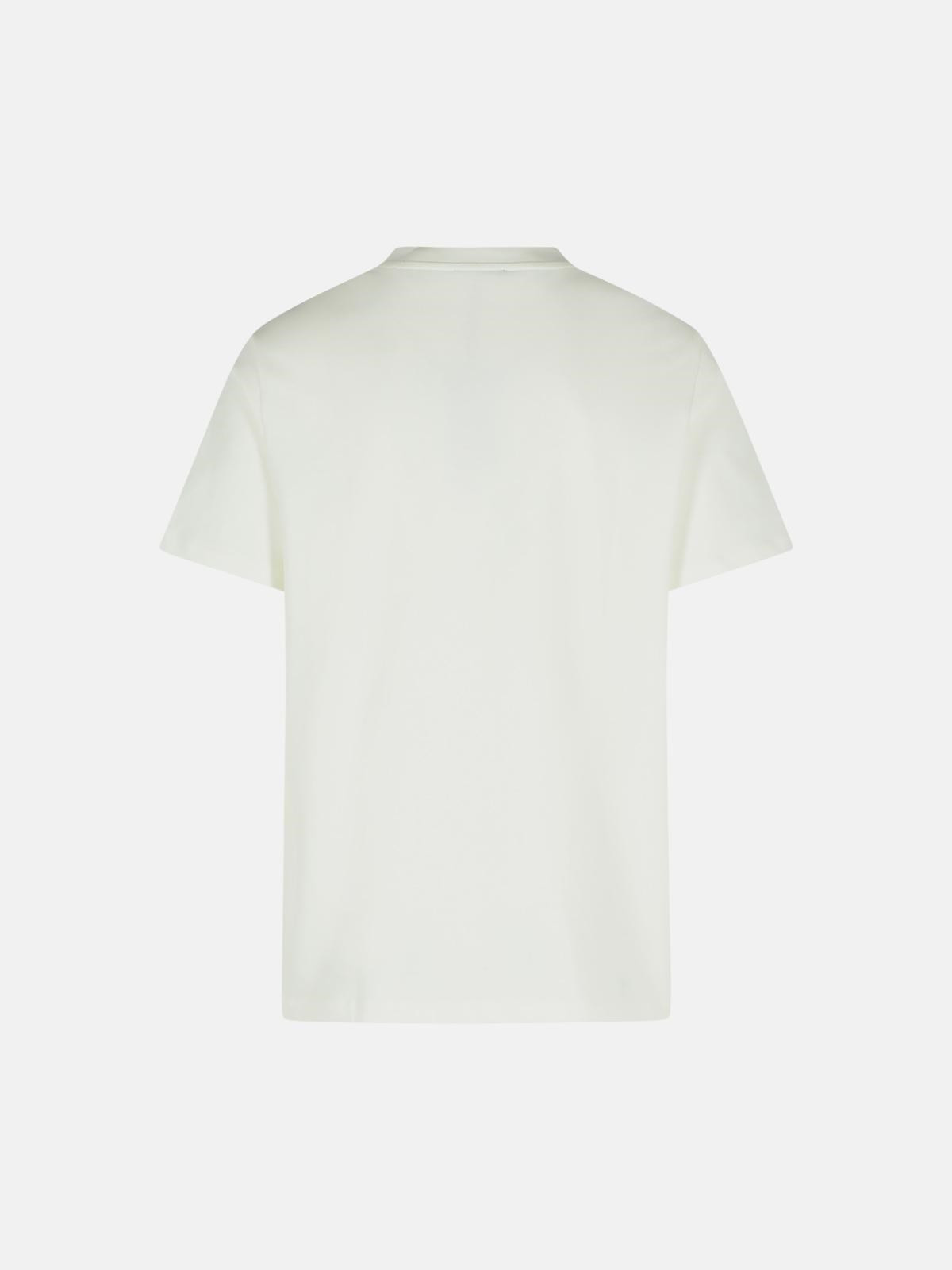 WHITE COTTON T-SHIRT - 3