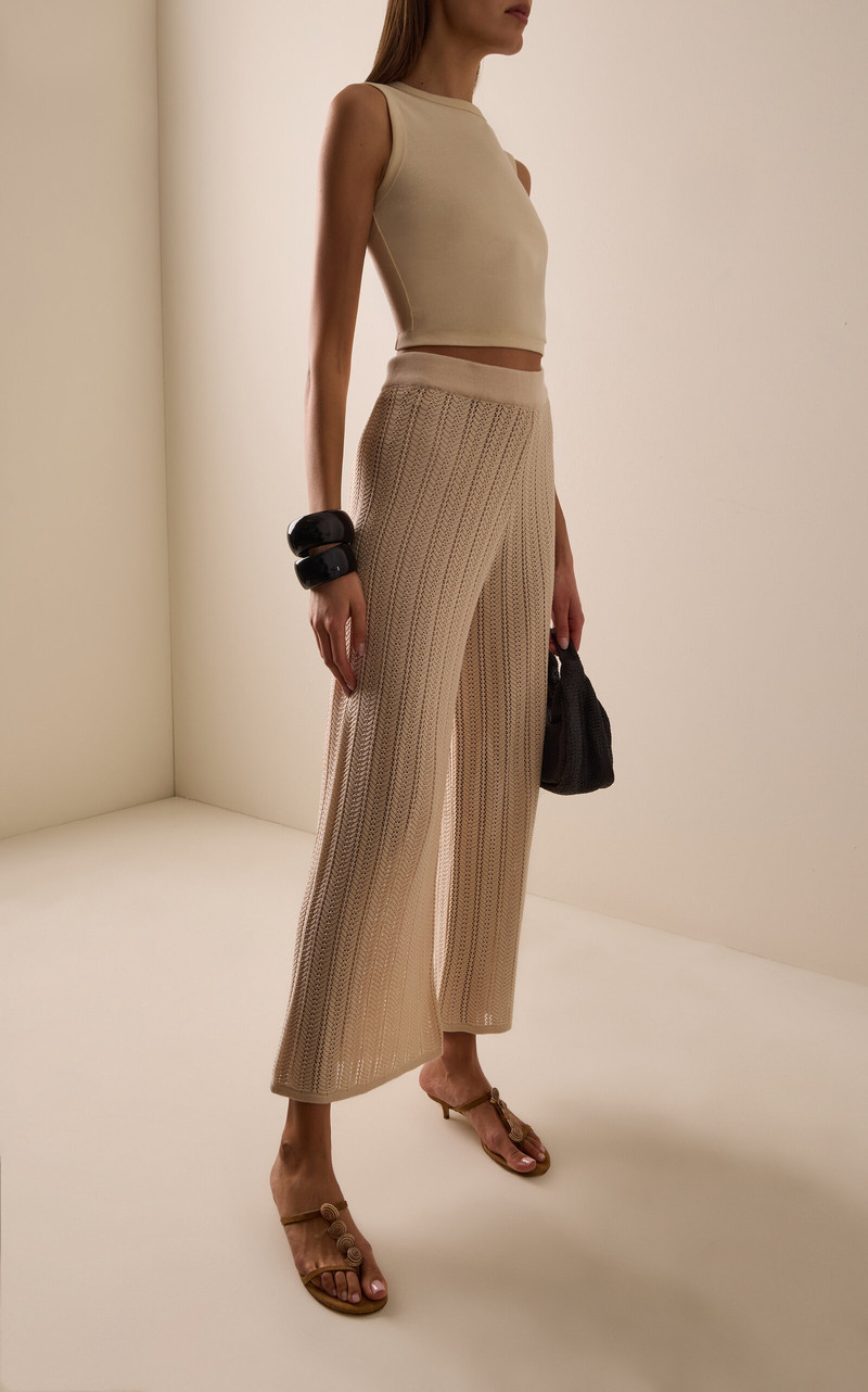 BAOBAB Clarissa Pleated Wide-Leg Pants white outlook