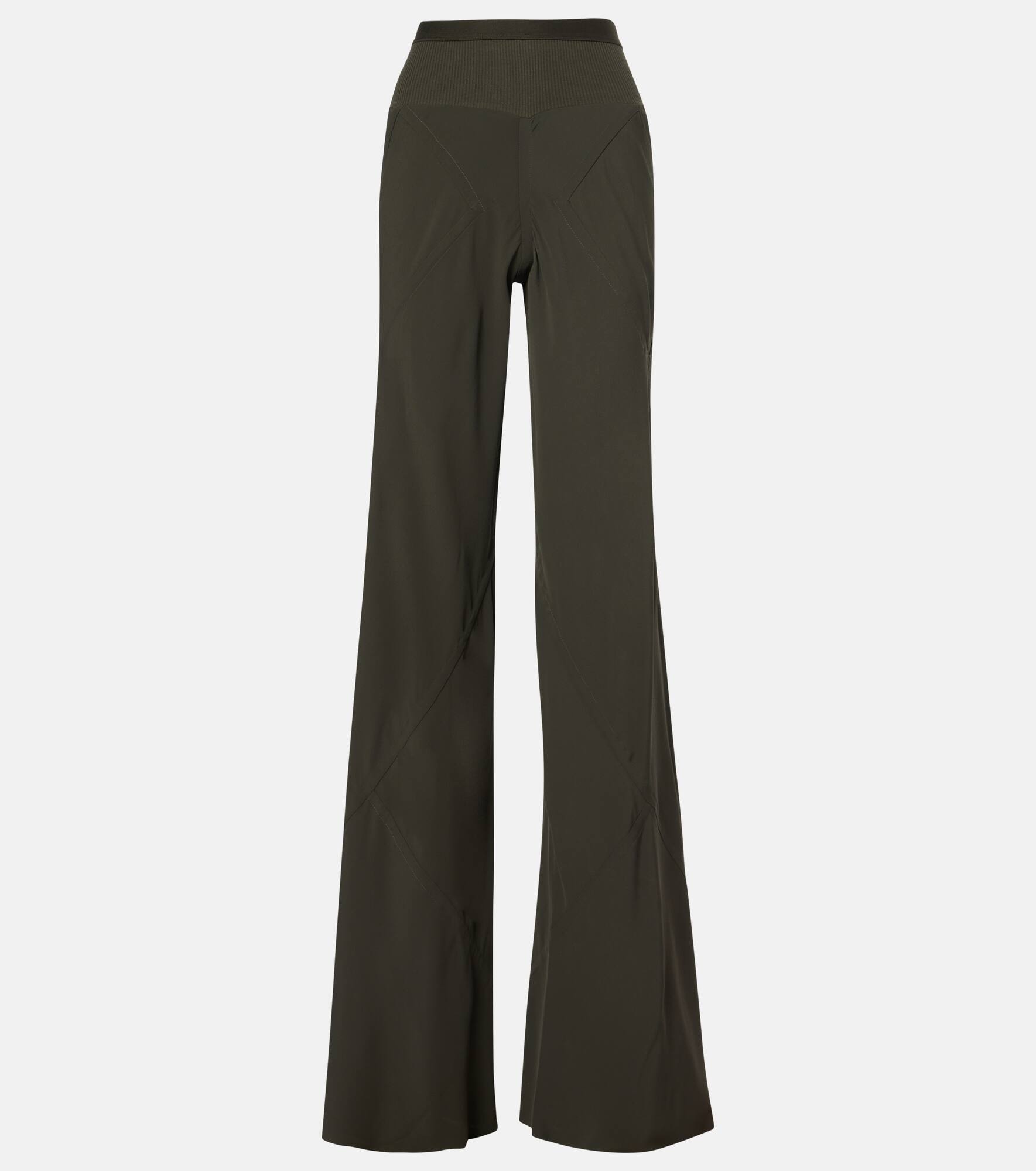 Bias high-rise wide-leg pants - 1