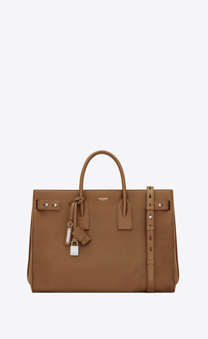sac de jour thin large in grained leather - 1