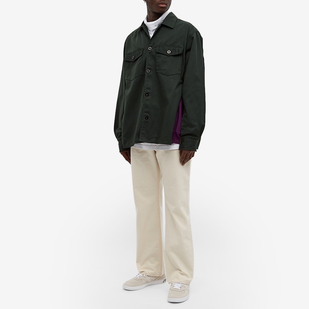 Sacai Chino And Grosgrain Shirt - 7