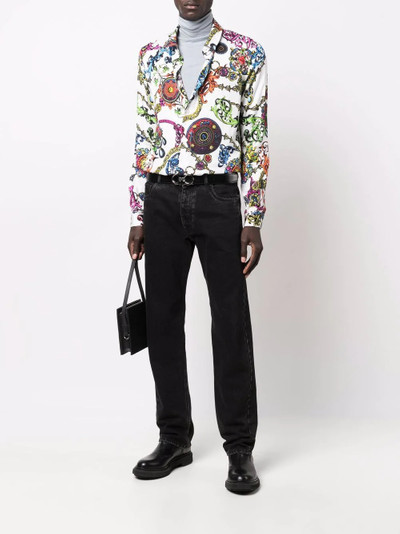 VERSACE JEANS COUTURE Regalia Baroque-print long-sleeve shirt outlook