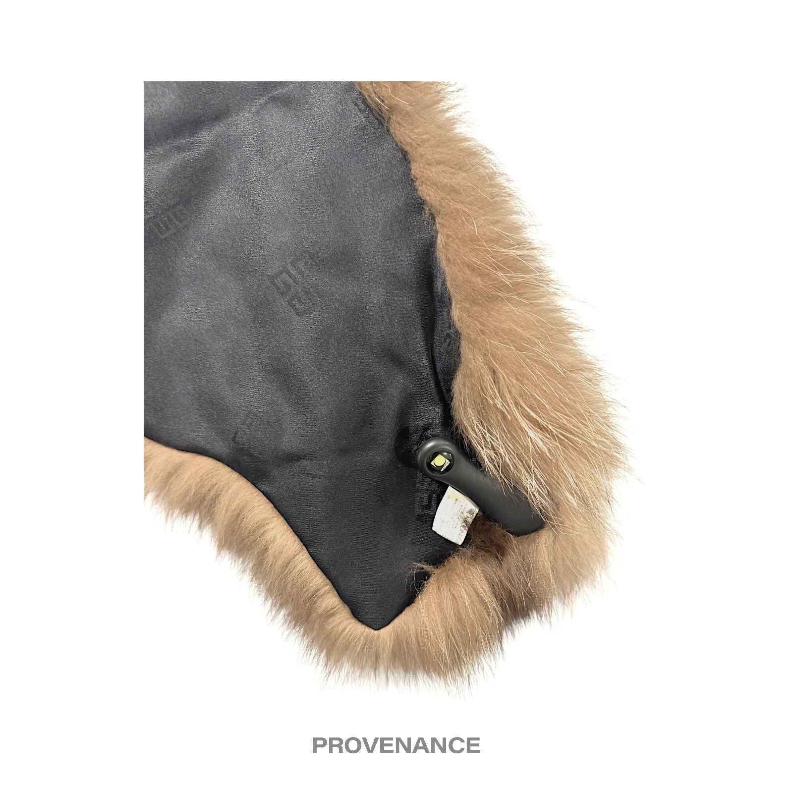 Givenchy Fur Shawl Scarf - Fox Red Brown Black Large - 4