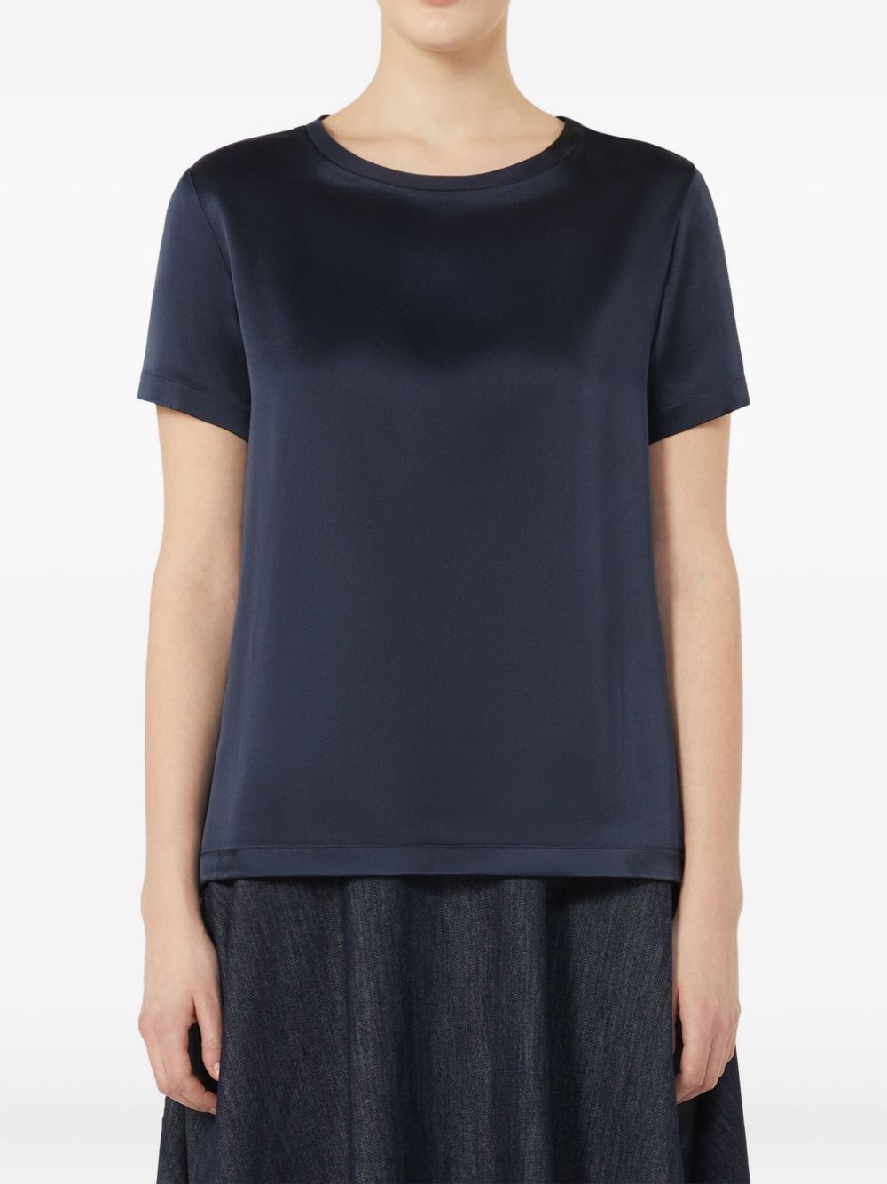 crew-neck short-sleeve top - 2