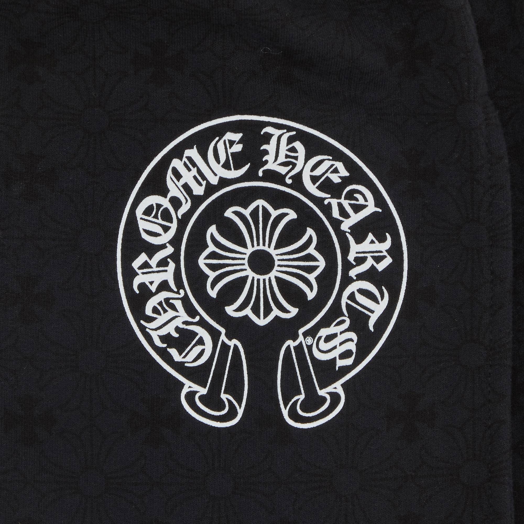 Chrome Hearts All Over Monogram Horseshoe Logo Sweatpants 'Black' - 3