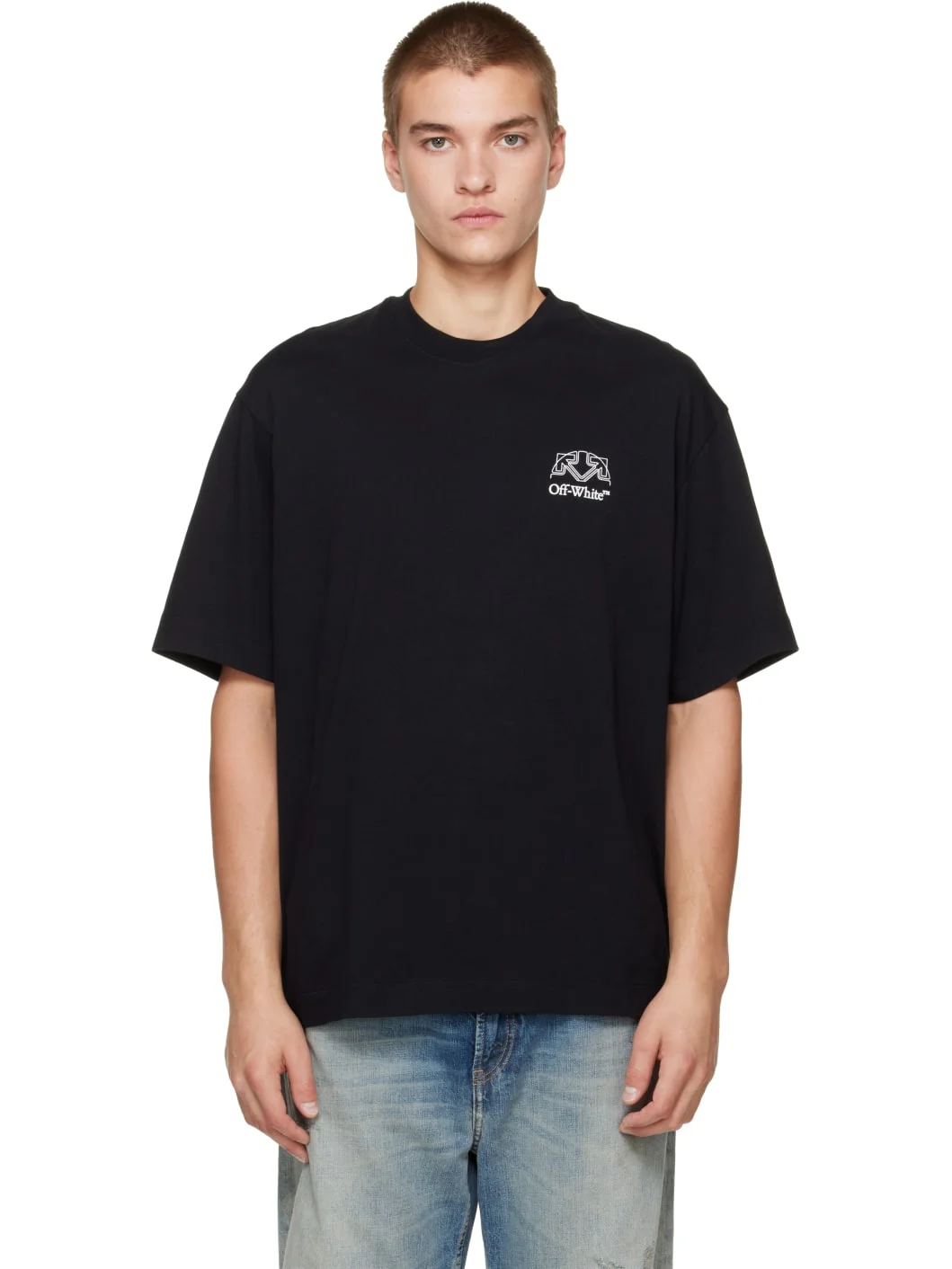 Black Offline Half Arrow Skate S/S T-shirt - 1