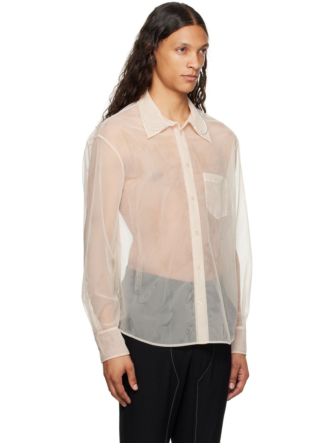 Beige Pearl Shirt - 2