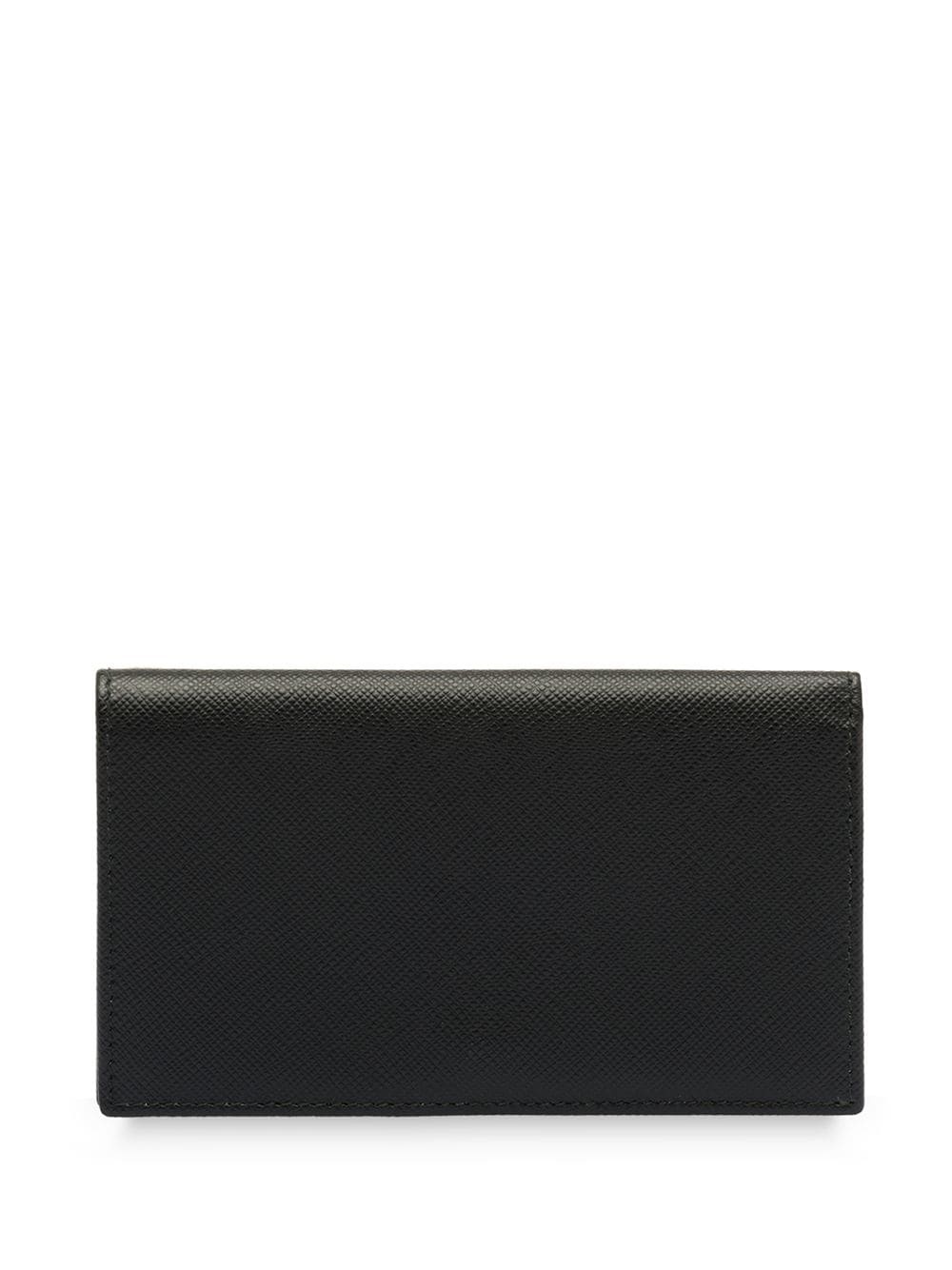 Saffiano leather logo wallet - 2