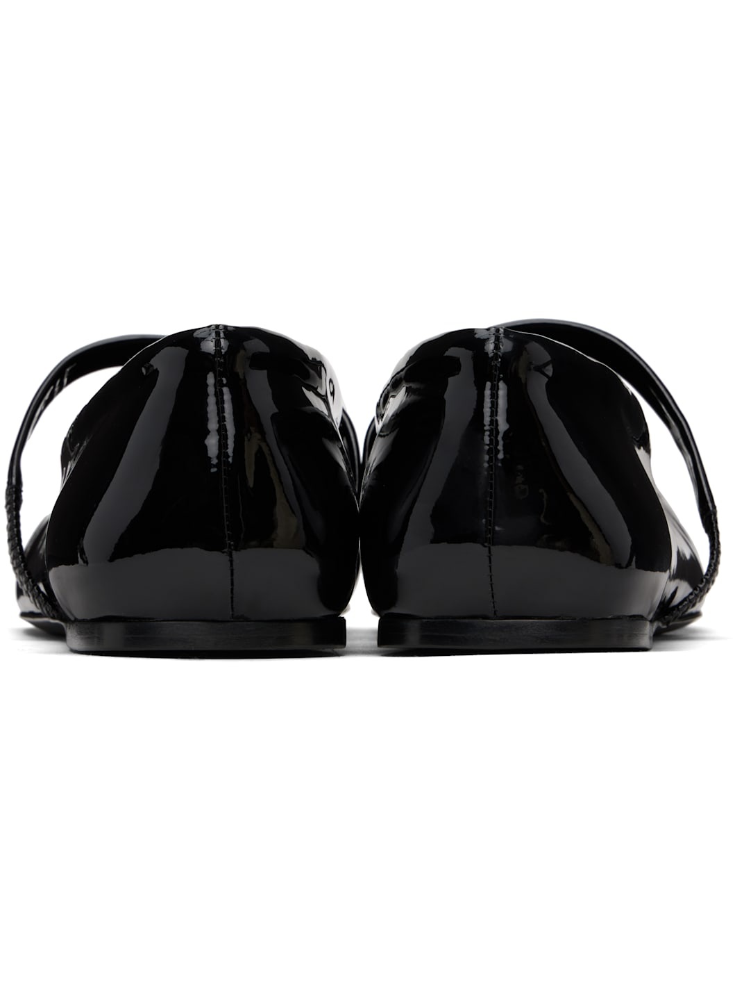 Black Mary Jane Ballerina Flats - 2