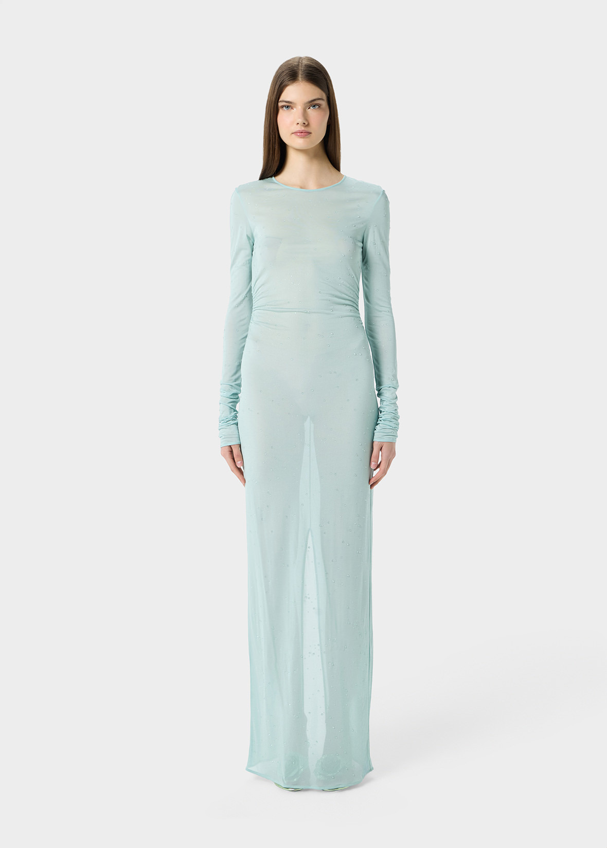 JERSEY LONG DRESS WITH EMBROIDERY - 3