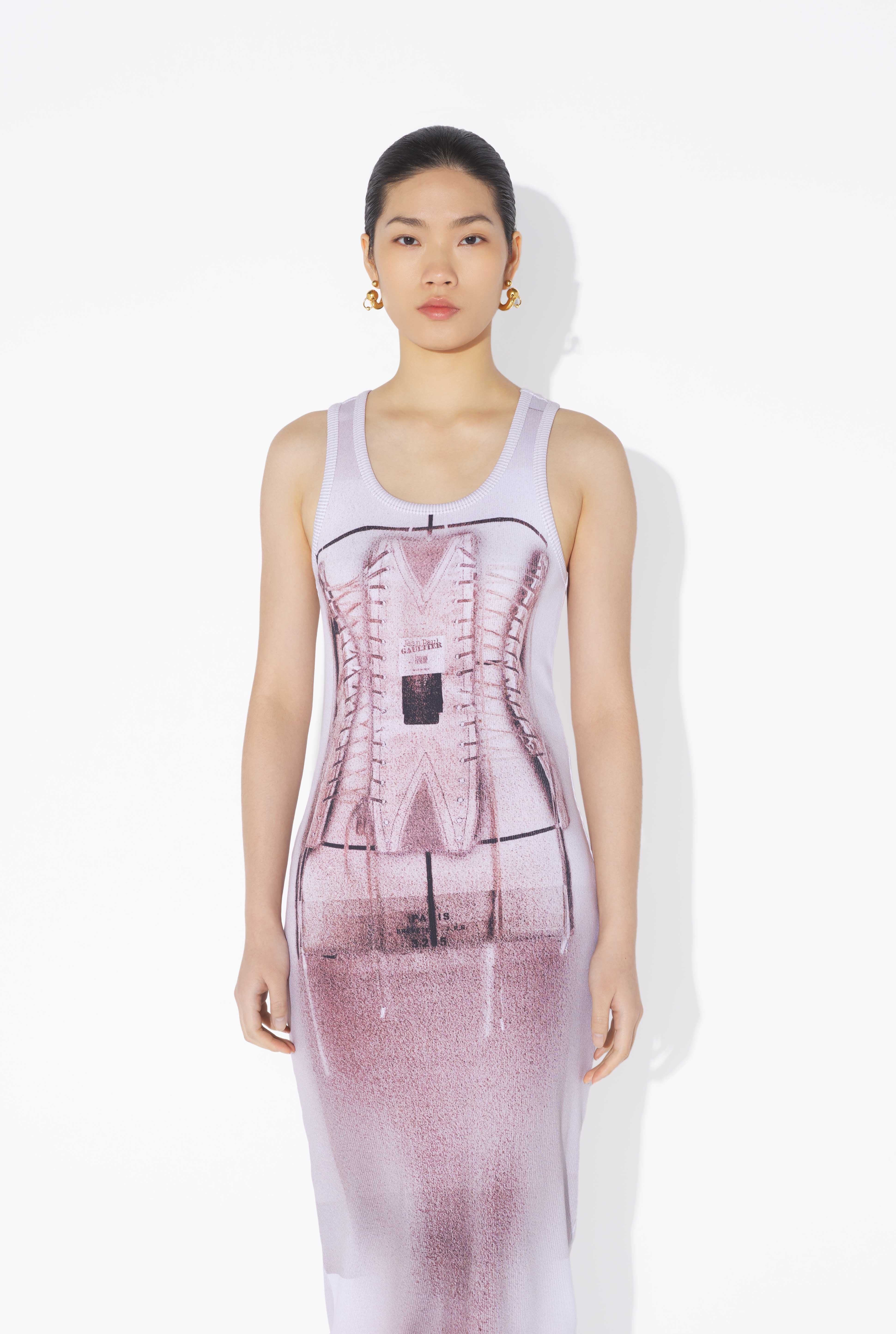 THE CORSET TROMPE-L’ŒIL KNIT DRESS - 3