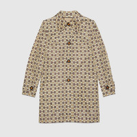 トレンチコート GUCCI GUCCI HORSEBIT PRINT NYLON COAT GUCCI Gucci Horsebit print nylon coat | REVERSIBLE