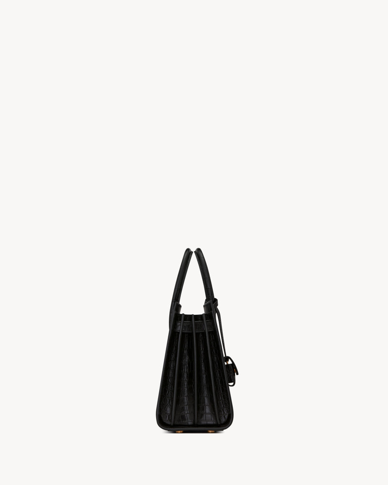 SAC DE JOUR BABY IN MATTE CROCODILE EMBOSSED LEATHER 3