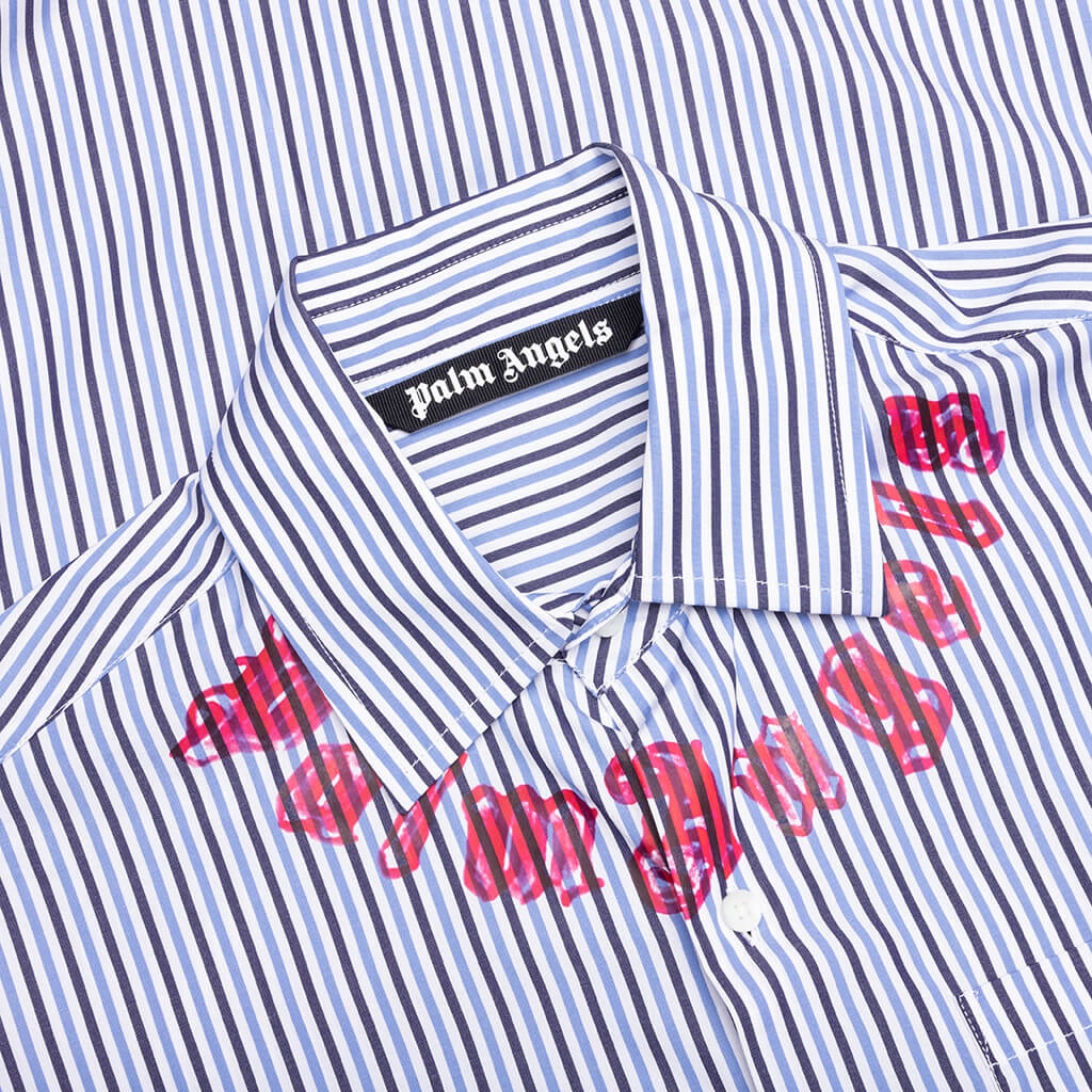 NECK LOGO NEON CLASSIC SHIRT - BLUE FUCHSIA - 3
