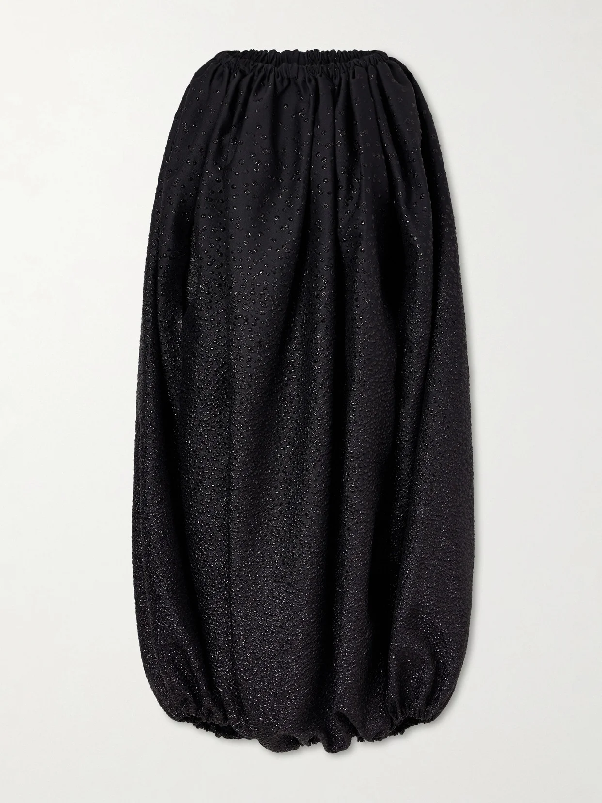 Gathered Cloqué Midi Dress - 1