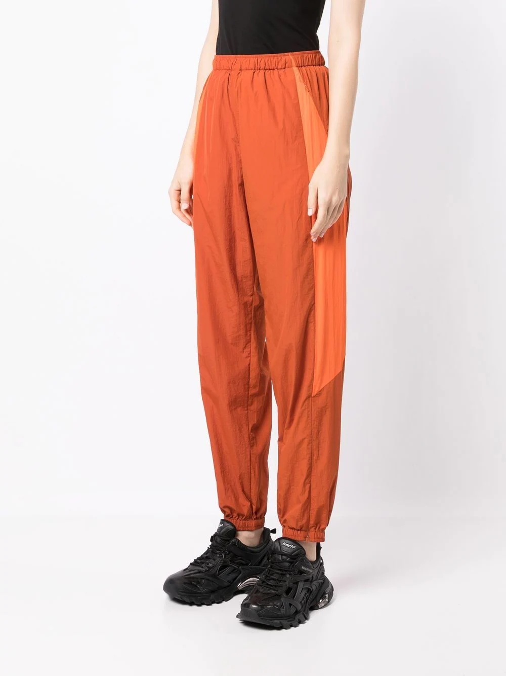 contrasting-panel tracksuit bottom - 3