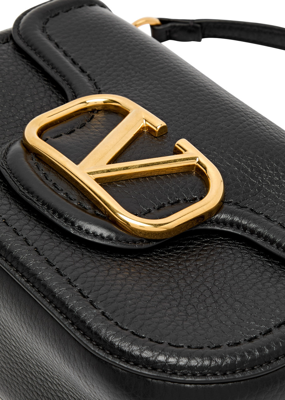 Alltime VLogo grained leather shoulder bag - 3