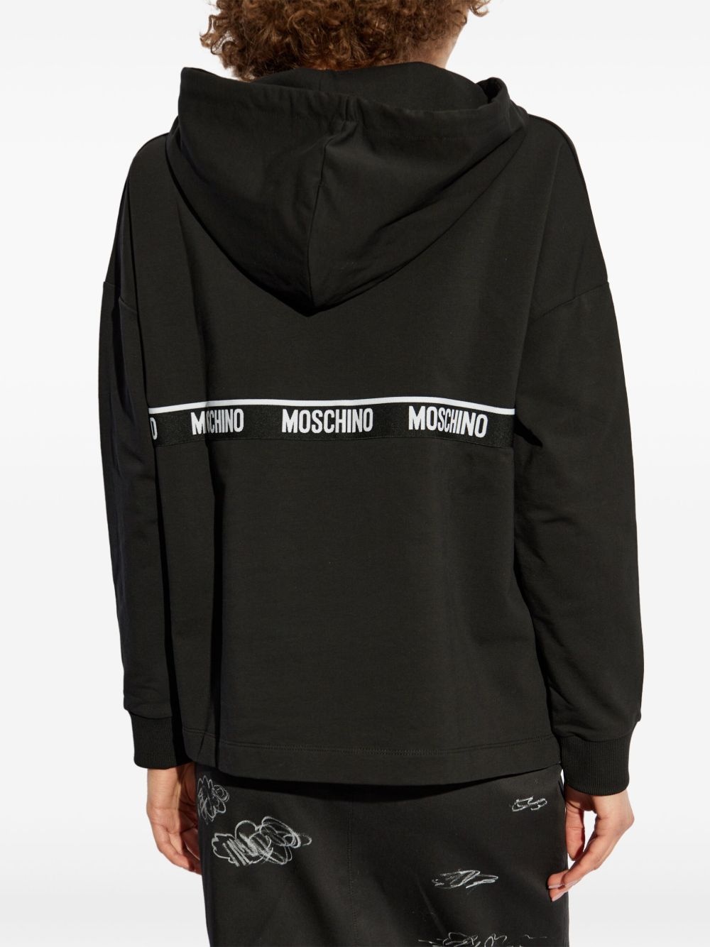 logo-embroidered hoodie - 4