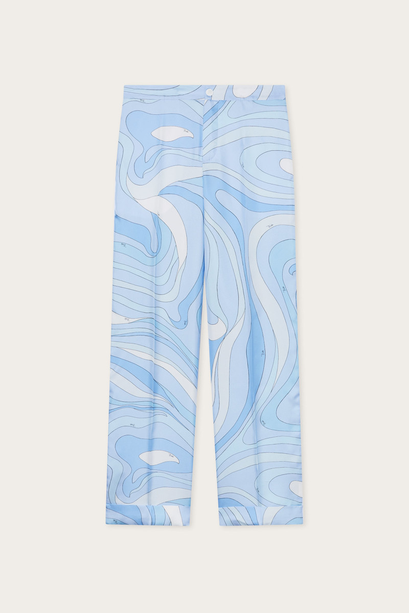 MARMO PRINT SILK PANTS 1