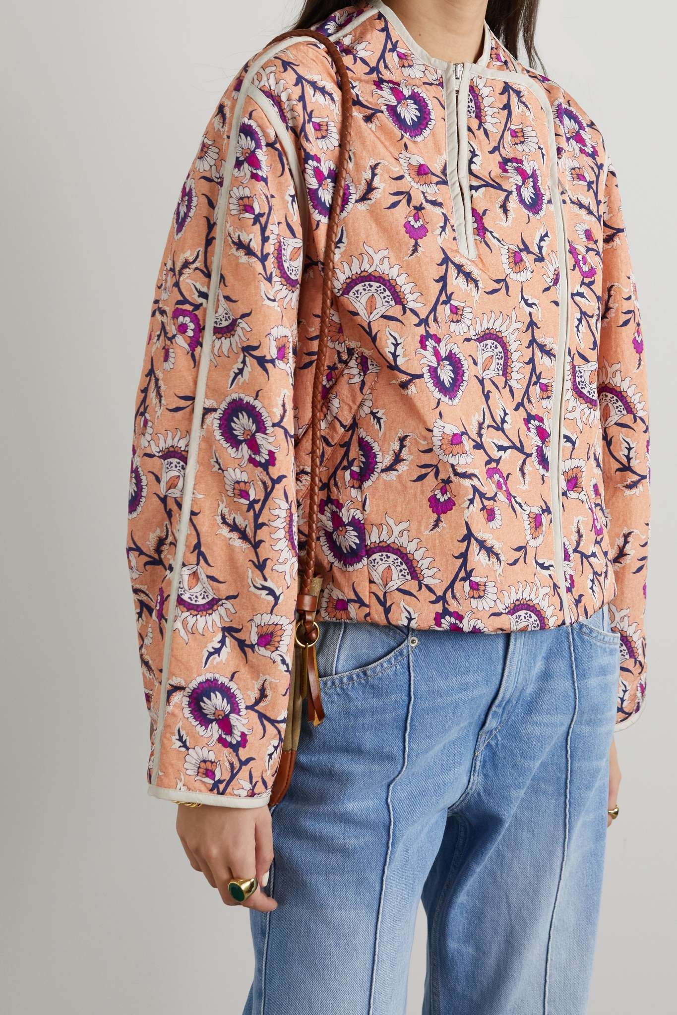 Amidala padded floral-print shell jacket - 3