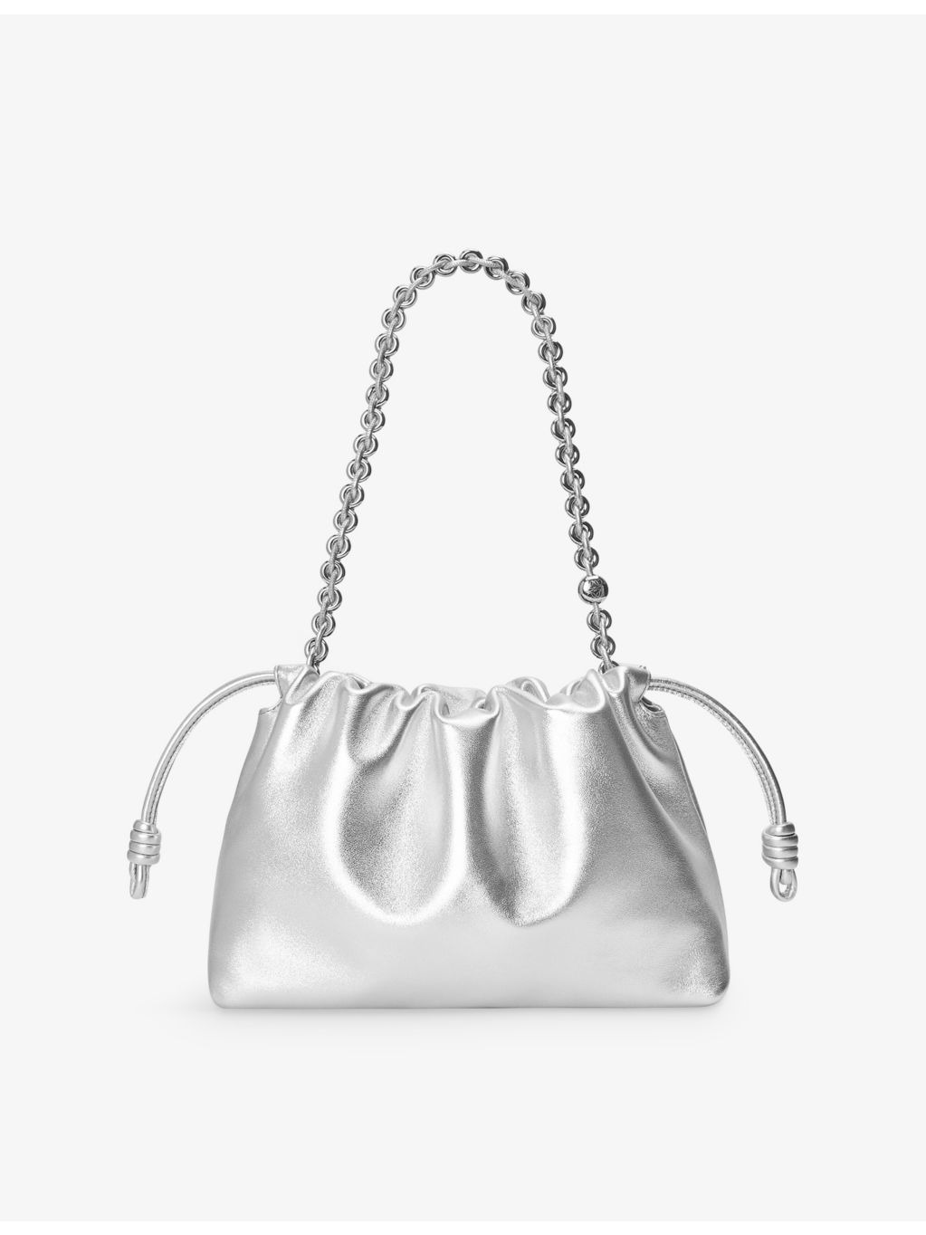 Flamenco Metallic medium leather shoulder bag - 3